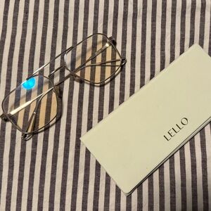 Lello x Tezza “The Max” 12k Gold Frame Blue Light Glasses - Gently Used